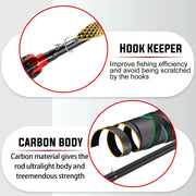 ultralight 2.1m carbon fiber fishing rod, view 6 - MRSLM