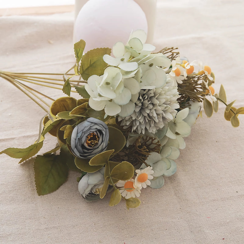 artificial silk rose bouquet, view 3 - MRSLM
