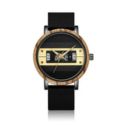 men's wood-like digital watch, view 5 - MRSLM