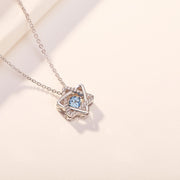 women's S925 silver topaz necklace, view 2 - MRSLM