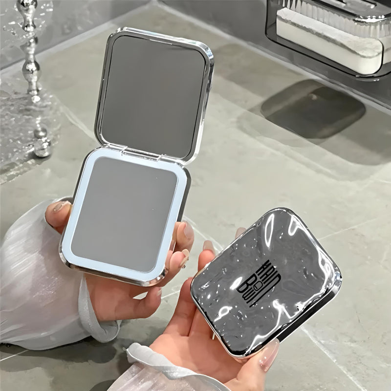portable LED makeup mirror with lights, view 5 - MRSLM