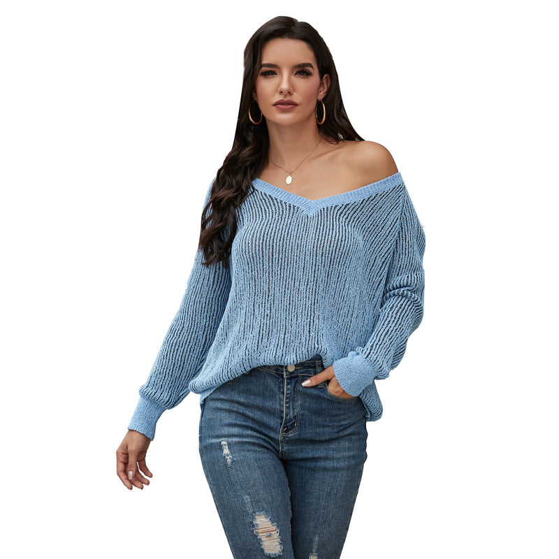 Women's lightweight cotton-blend knit pullover, view 8 - MRSLM