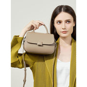 leather crossbody saddle bag, view 5 - MRSLM