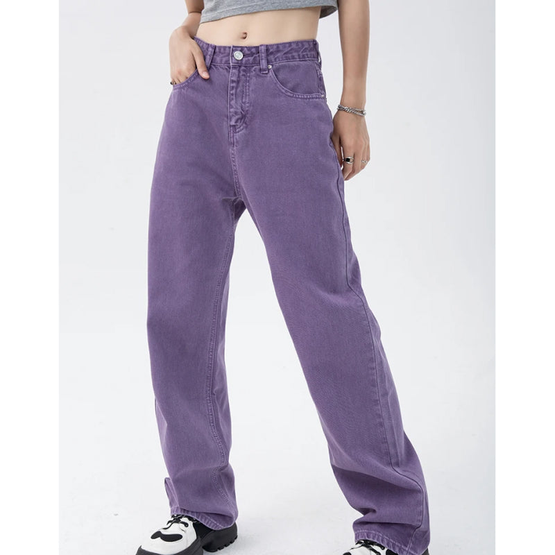 vintage purple high waist jeans, view 5 - MRSLM