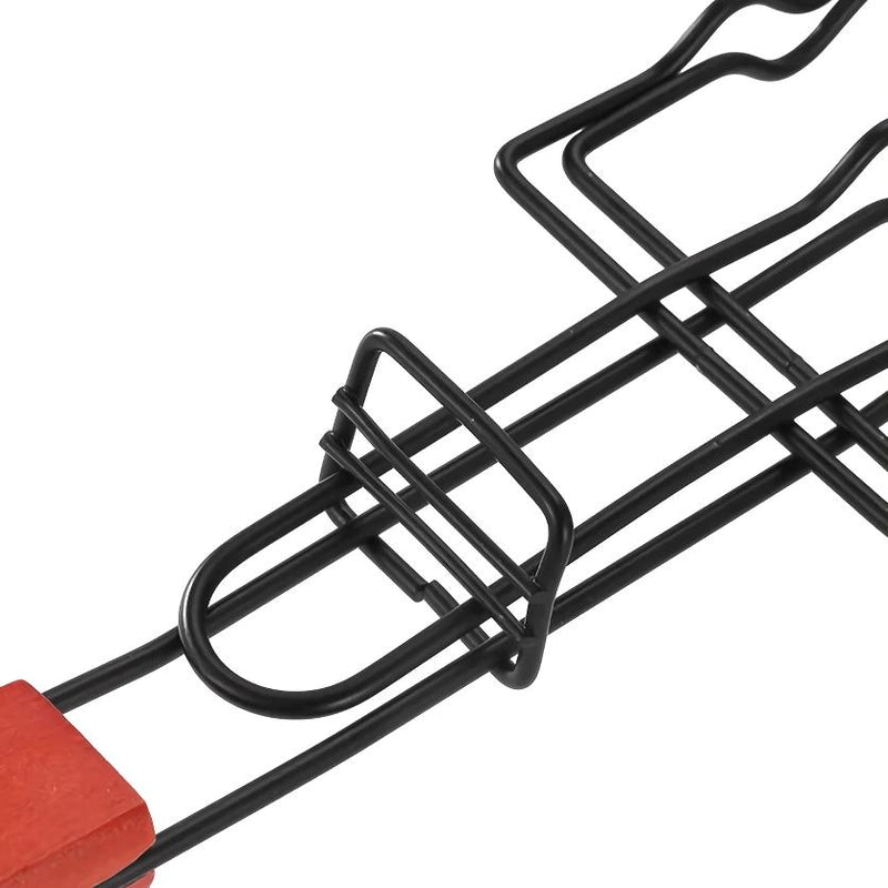 stainless steel BBQ hot dog grill basket, view 8 - MRSLM