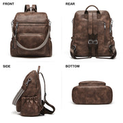 Retro women's casual laptop backpack, view 7 - MRSLM