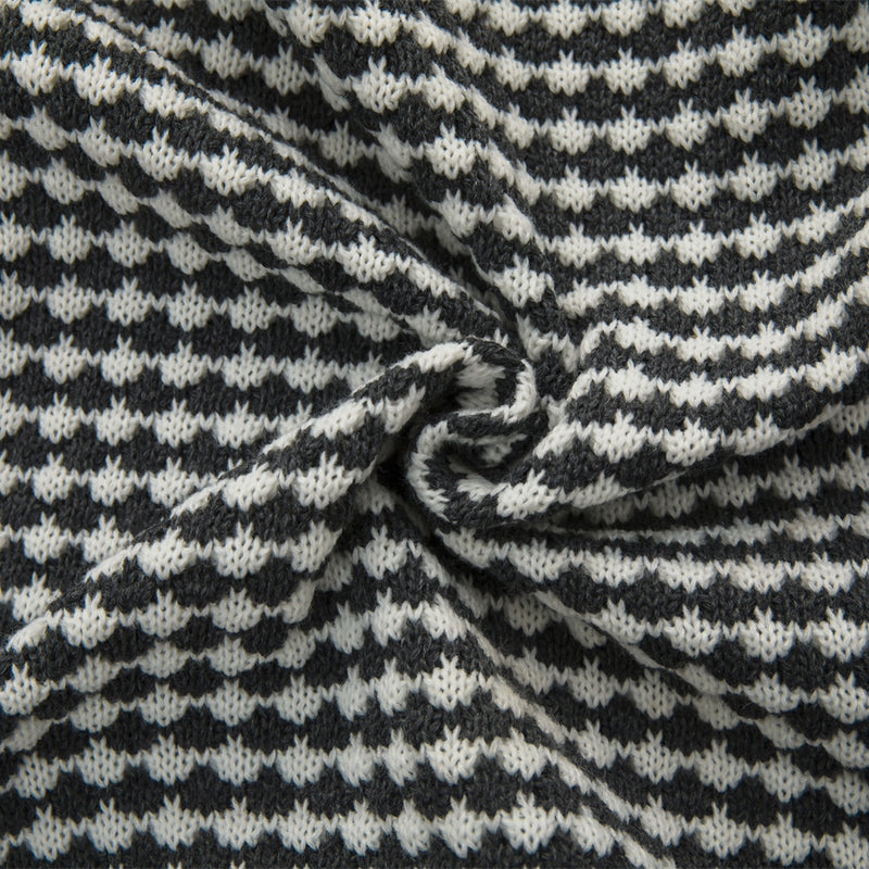 Spot plaid tassel cushion cover, view 9 - MRSLM