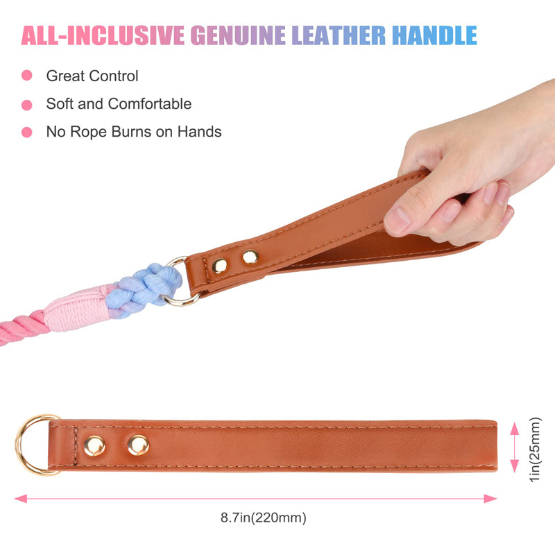 no-tangle braided dog leash, view 10 - MRSLM