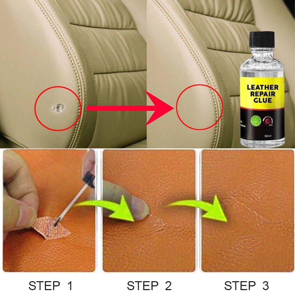 QuickFix Leather Repair Liquid: Auto & Apparel Leather Maintenance Solution