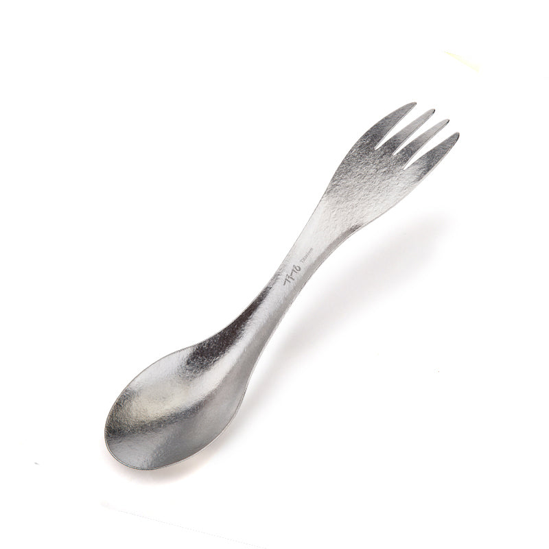 ultralight titanium spork, view 5 - MRSLM