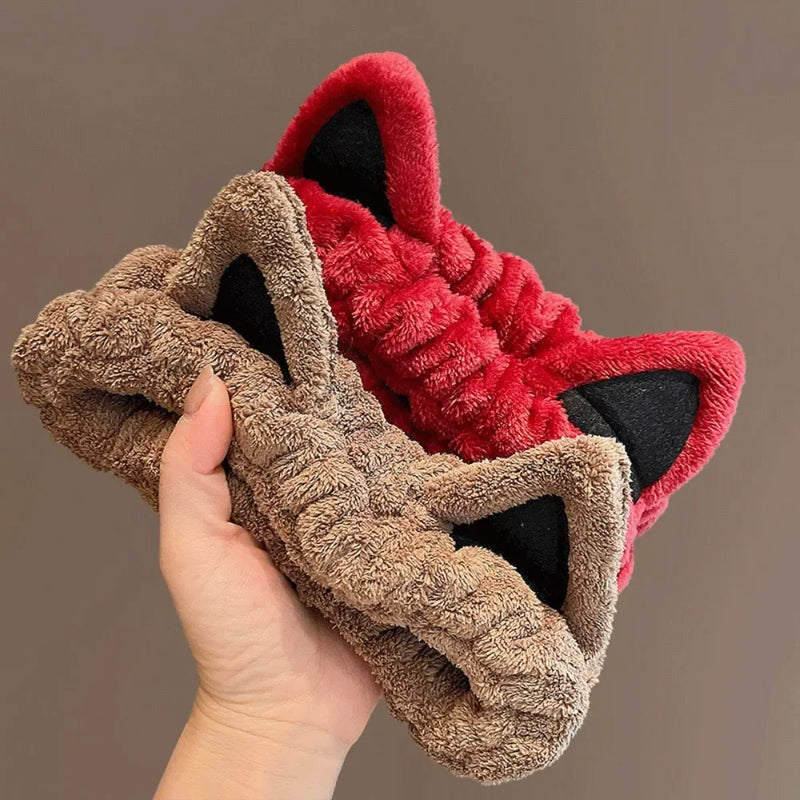 cat ear plush headband, view 8 - MRSLM