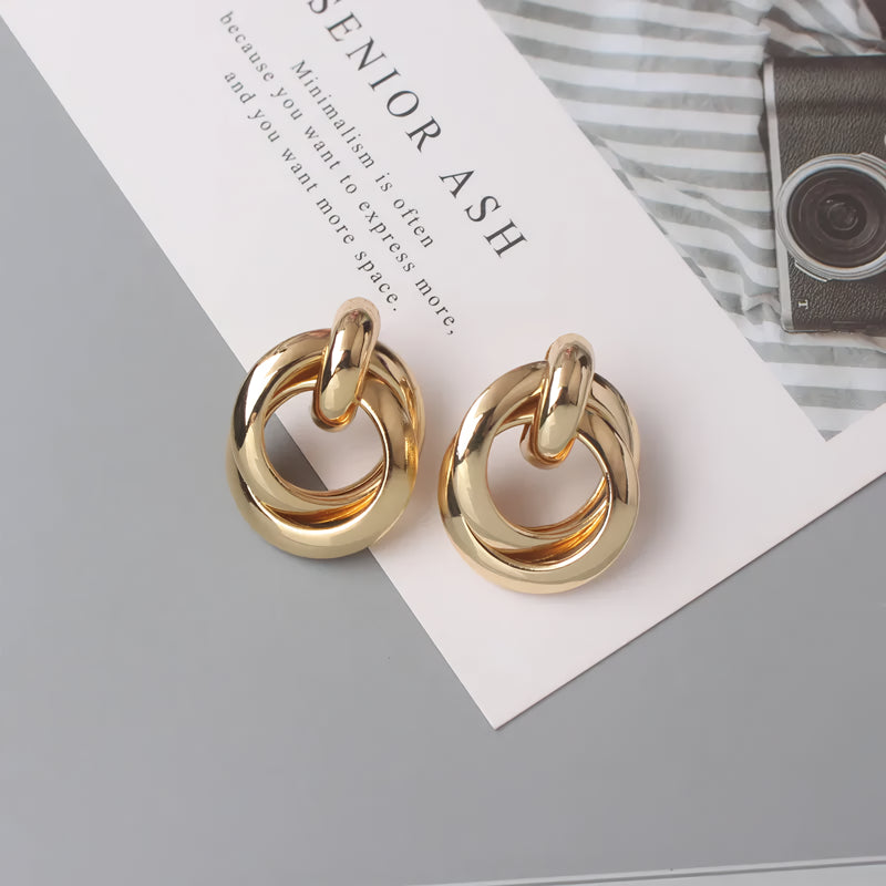 Geometric statement earrings, view 18 - MRSLM