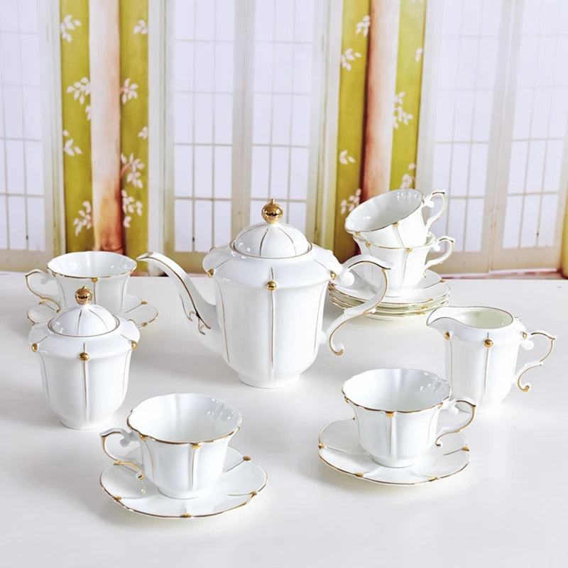 European bone china tea set, view 9 - MRSLM