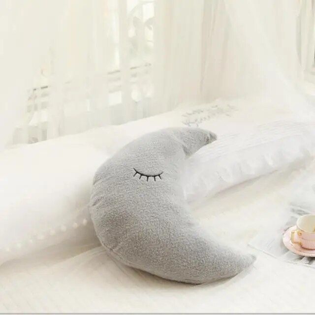 cloud moon star plush pillow, view 4 - MRSLM