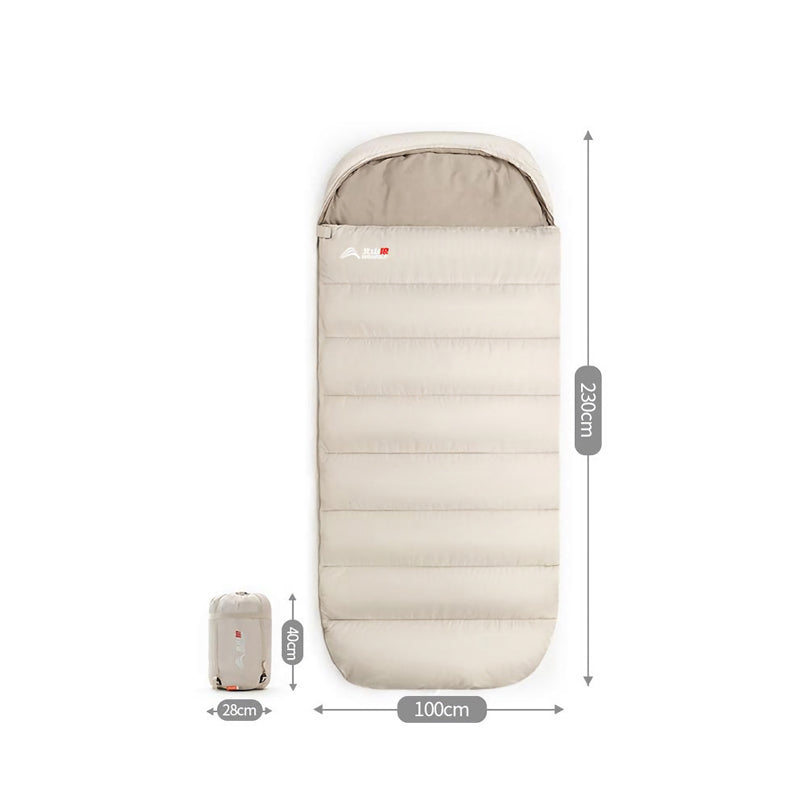 extra-large 3-season sleeping bag, view 3 - MRSLM