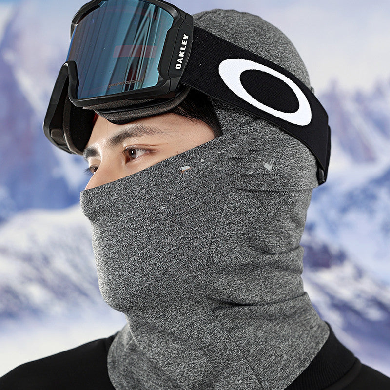 velvet windproof ski head cover, view 6 - MRSLM