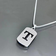 titanium steel letter necklace, view 11 - MRSLM