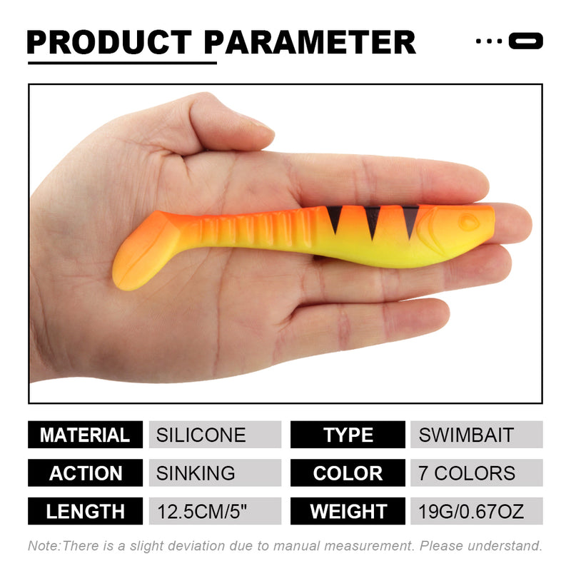 5 inch paddle tail soft swimbait, view 10 - MRSLM