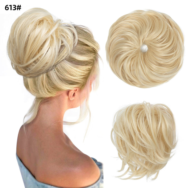 fluffy curly hair bun chignon, view 24 - MRSLM