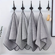 striped hand towel, view 2 - MRSLM