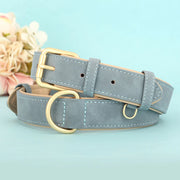 soft leather padded dog collar, view 4 - MRSLM