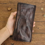 Retro leather folding wallet - MRSLM
