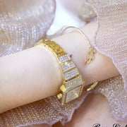full diamond ladies quartz watch, view 6 - MRSLM