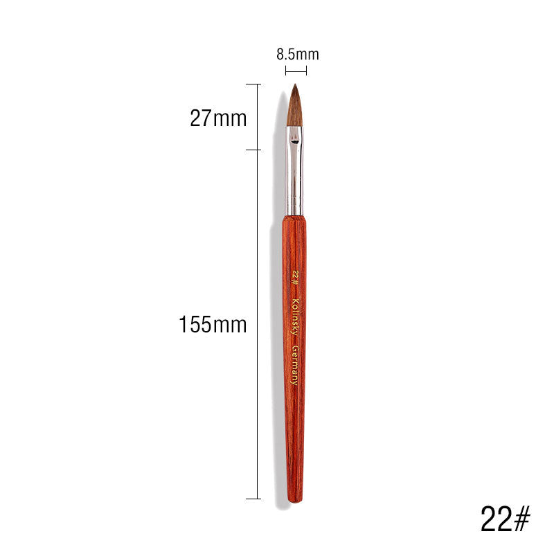 kolinsky acrylic nail brush, view 6 - MRSLM
