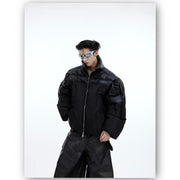 thickened 3d splicing design jacket, view 2 - MRSLM