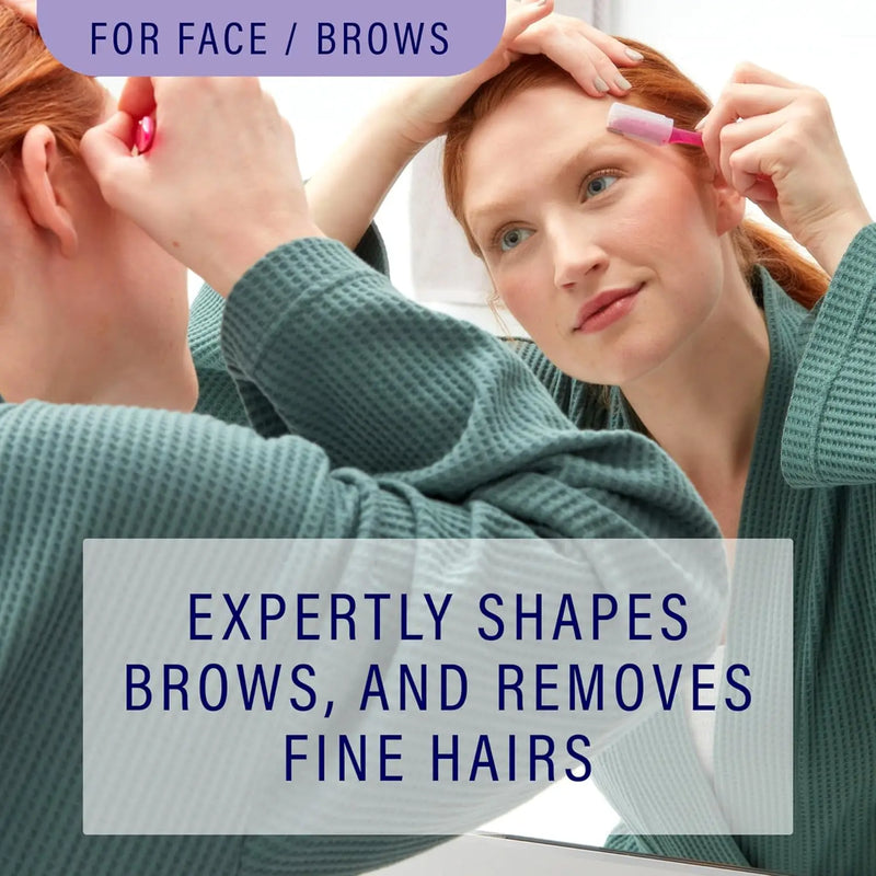 Precision facial and eyebrow razors for women, view 3 - MRSLM