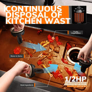 1/2 HP garbage disposal, view 4 - MRSLM