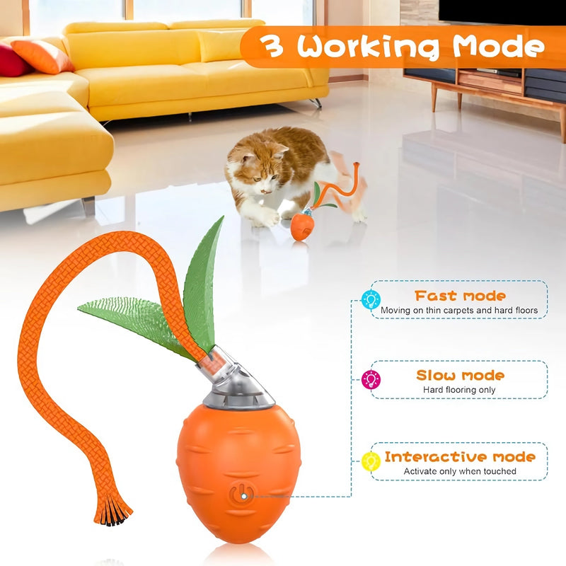 motion-activated cat ball toy, view 3 - MRSLM