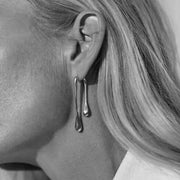 geometric drop earrings, view 5 - MRSLM