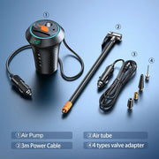 two-in-one car tire inflator and charger, view 7 - MRSLM