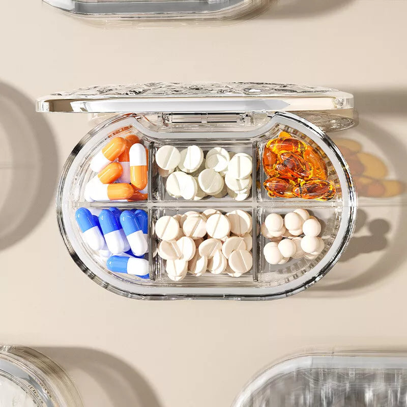 travel mini portable pill box, view 7 - MRSLM