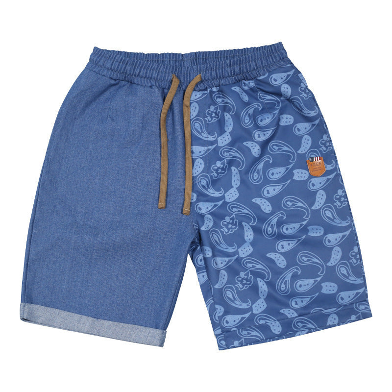 loose cotton sports shorts, view 3 - MRSLM