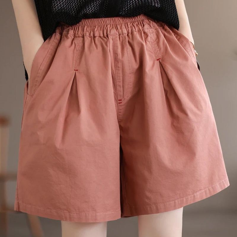women's loose cotton shorts, view 4 - MRSLM