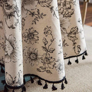 floral round tablecloth, view 6 - MRSLM