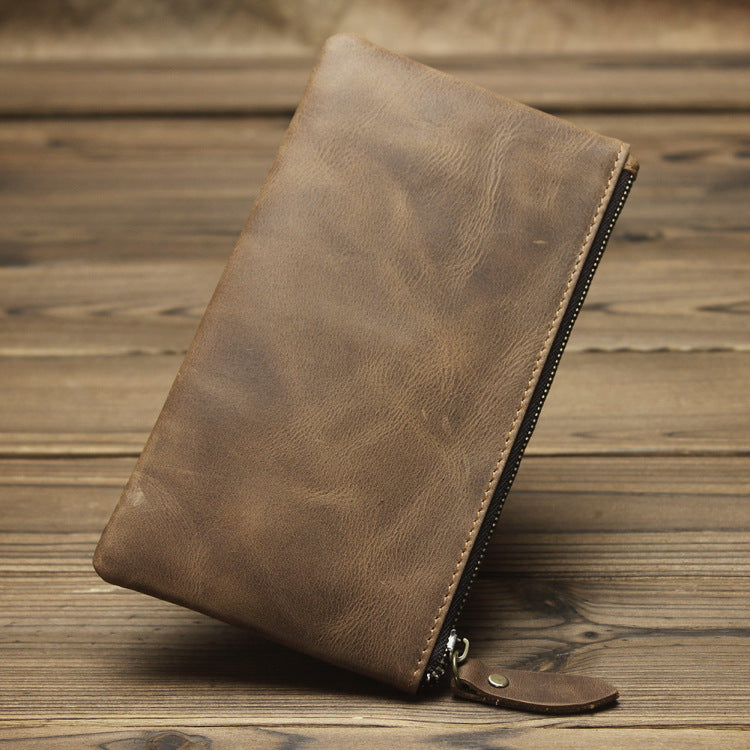 ultra-thin men's leather wallet, view 6 - MRSLM