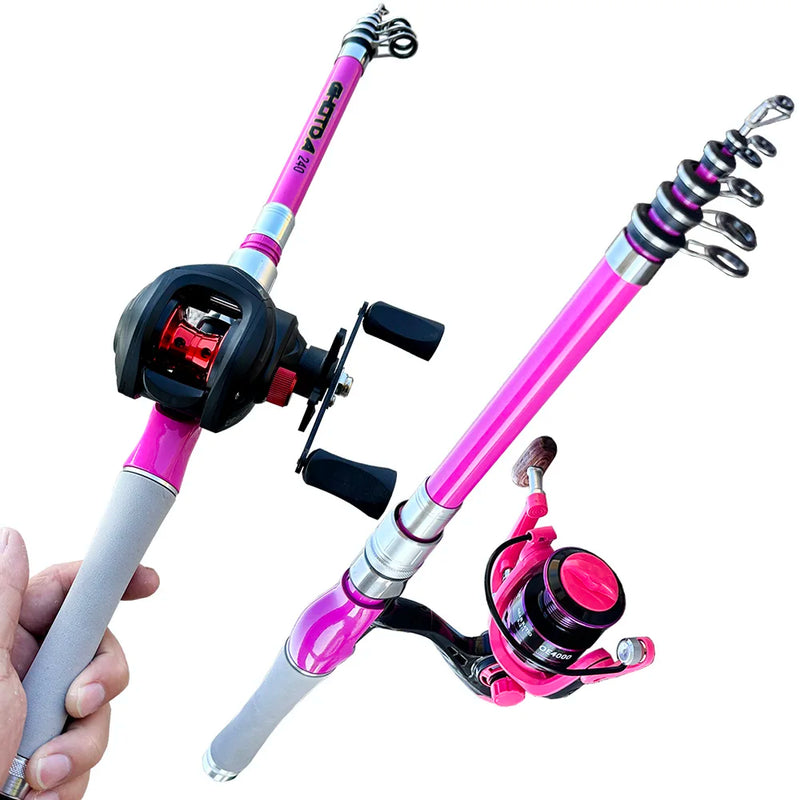 telescopic fishing rod and reel combo, view 9 - MRSLM