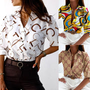 women's long sleeve printed cardigan shirt - MRSLM