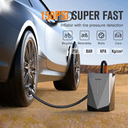 8-in-1 car jump starter and air pump power bank, view 4 - MRSLM