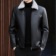 men's pu leather jacket winter, view 4 - MRSLM