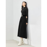 women's black corduroy dress, view 4 - MRSLM