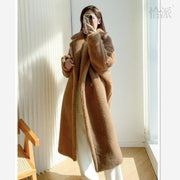 Women's soft lamb wool-style winter coat, view 3 - MRSLM