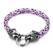 lion head king chain titanium steel bracelet, view 7 - MRSLM