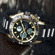 Men's dual display watch, view 2 - MRSLM