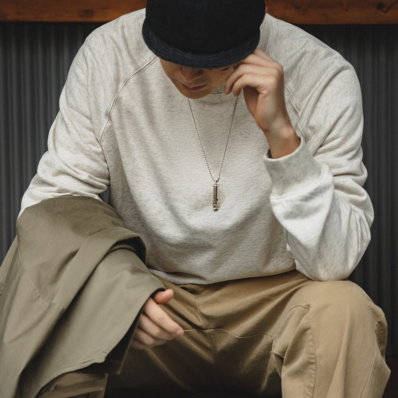 men's o-neck pullover hoodie, view 6 - MRSLM