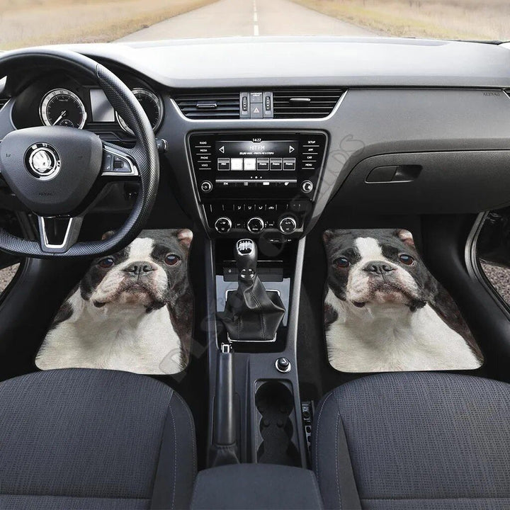 Funny Boston Terrier 3D Car Floor Mats