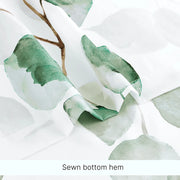 green leaves waterproof shower curtain, view 5 - MRSLM